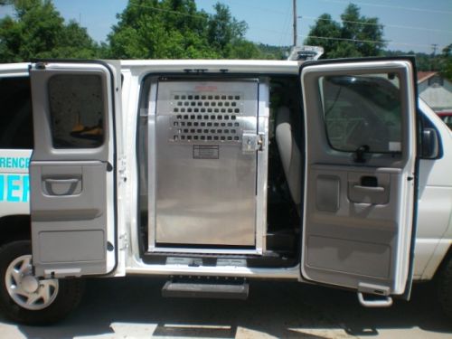 side view of van with doors open
