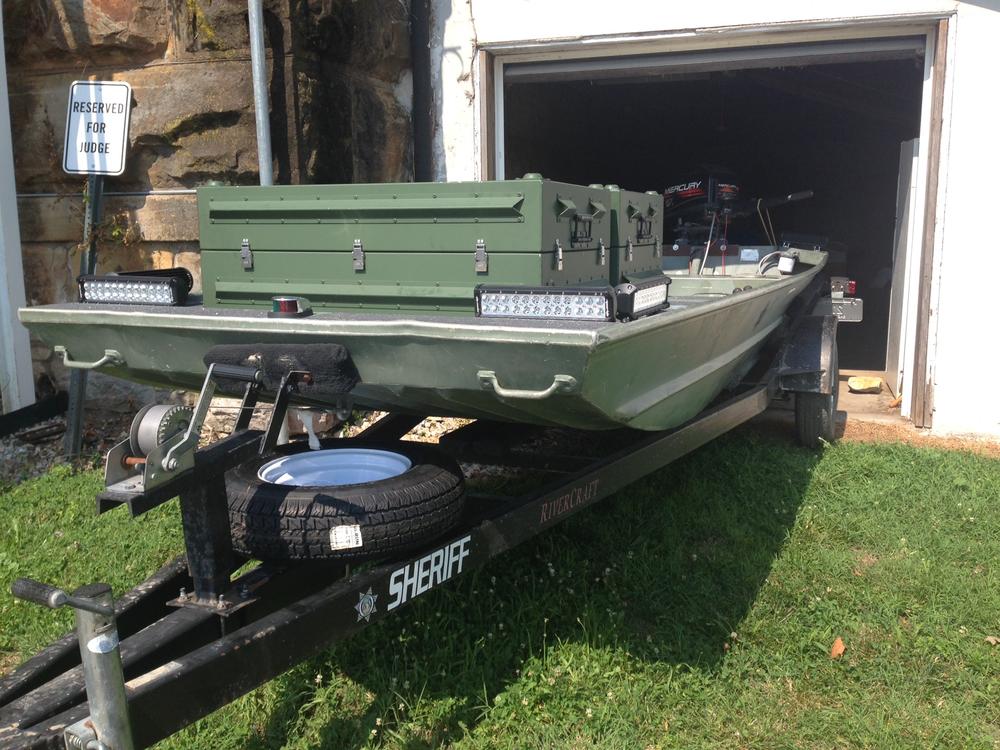 front view of new water rescue boat